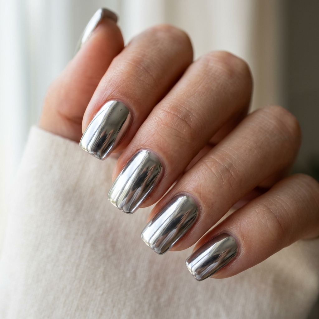 30+ Chrome Nails You Can't Get Around On Pinterest Right Now