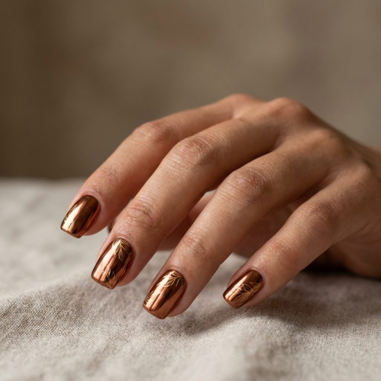14 Gorgeous Fall Chrome Nail Designs That Still Feel Cozy and Cool
