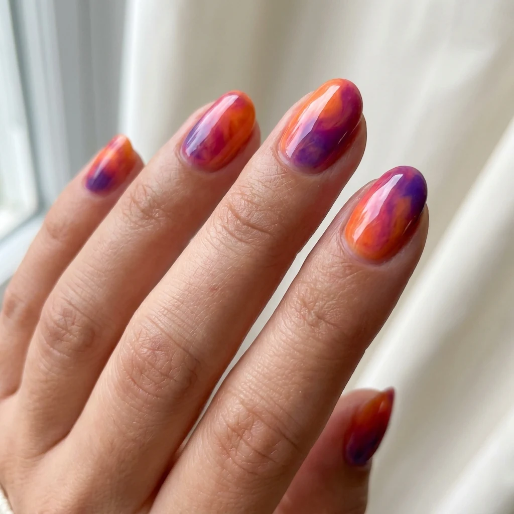 Tropical Sunset Swirls