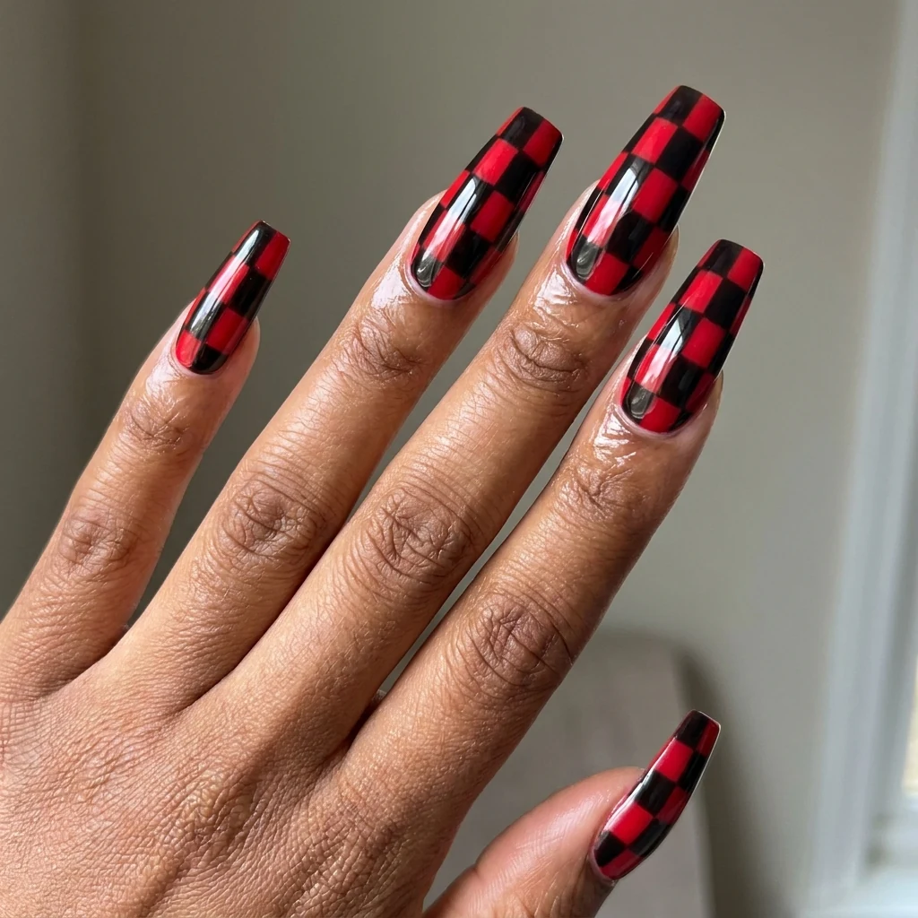 Edgy Checkerboard Chic