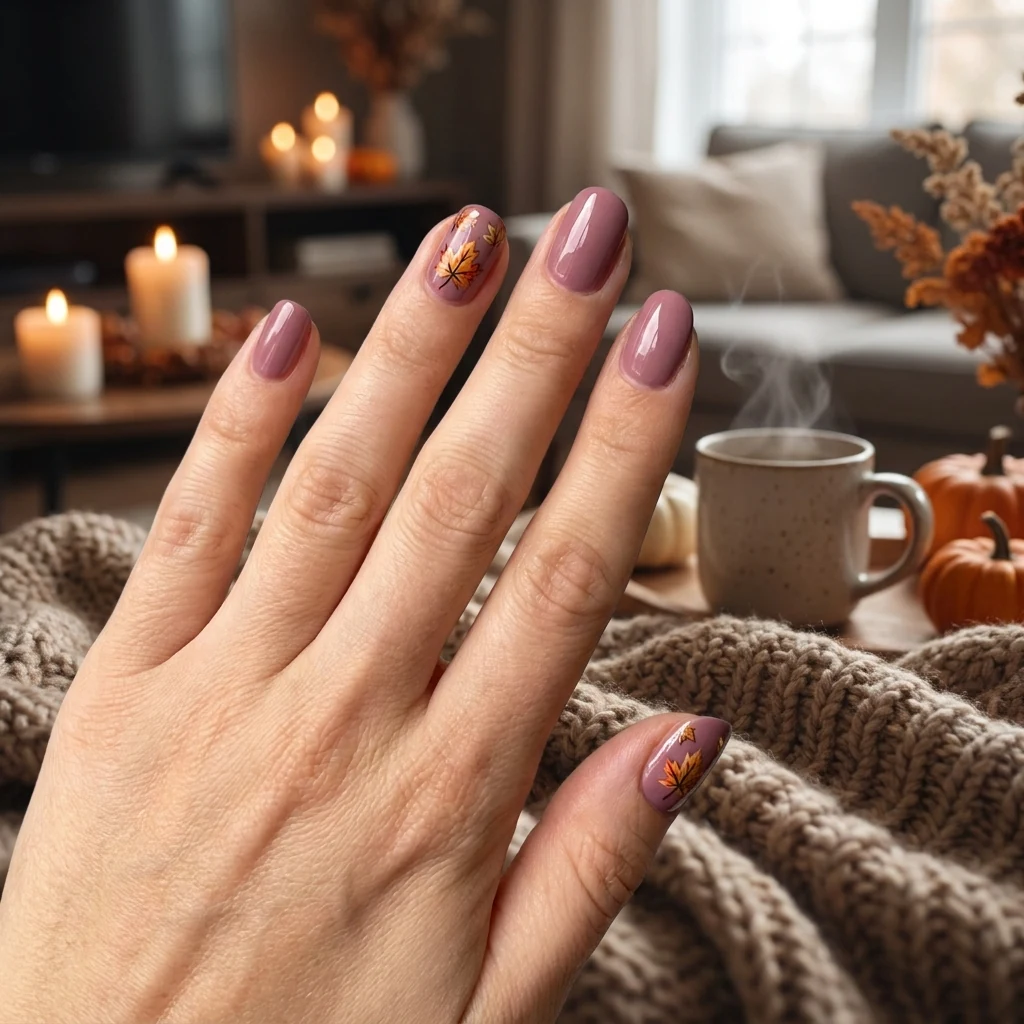 Maple Leaves & Mauve Dreams