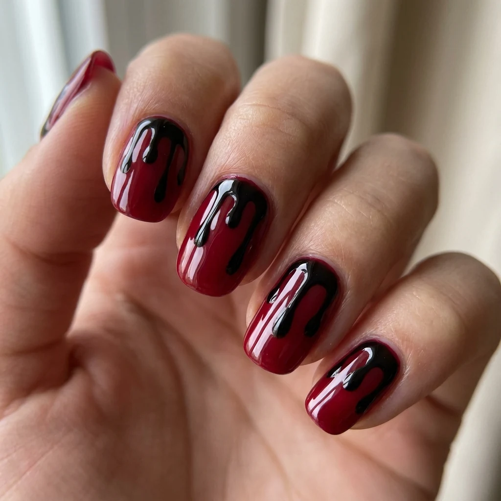 Black Cat Eye Nails