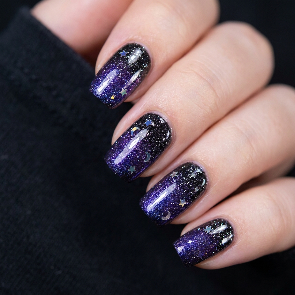 Dark Glitter Gradient