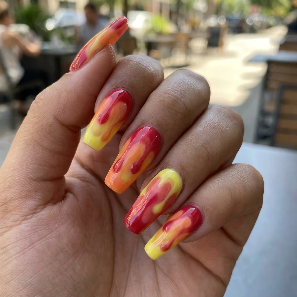 Melted Popsicle Nails