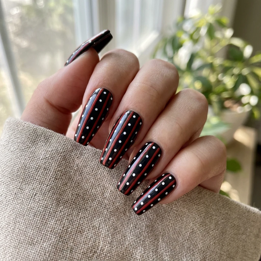 Retro Dots and Stripes